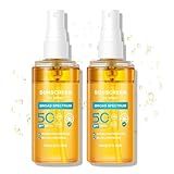 KYDA 2 Frascos De óleo Protetor Solar Spray De Proteção Solar Com Brilho FPS 50 óleo De Proteção Solar Corporal Leve Spray De Proteção Solar Refrescante Proteção UVA UVB De Amplo Espectro