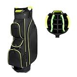 KYTAI Parte Superior De 15 Vias E Divisor De Comprimento Total 9 Bolsos Capa De Chuva Incluídos Bolsas Ergonômicas Para Tacos De Golfe Bolsas De Golfe Para Homens E Mulheres Verde 