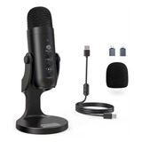Kz 610 Microfone Condensador De Mesa Usb C  Adaptadores Type c E Lightning