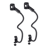 L 2 Peças De Microfone Suporte Ajustável Mesa Flexível