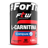 L carnitina 1000 Mg 60 Cápsulas Ftw Carnipure A Melhor Sabor Without Flavor