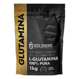 L glutamina 1kg 100 Pura Soldiers Nutrition Sachê Sem Sabor