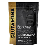 L glutamina 500g 100 Pura Importada Soldiers Nutrition