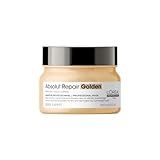 L Oréal Professionnel Máscara De Tratamento Absolut Repair Golden Repara Danos E Promove Brilho Com Quinoa Proteínas Para Cabelos Finos A Médios Secos E Danificados 250g