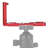 L Quick Relese Plate Mount Camera Hand Grip Liga De Alumínio Vertical L Suporte Mount Placa De Liberação Rápida Para Z6 Z7 Mirrorless Camera Vermelho 
