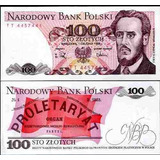 L398 1 Maravilhosa Cédula Fe 100 Zlotych Poland Polônia