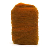 Lã Merino Para Feltragem 25g Fios Da Fazenda Cor F30 Ferrugem