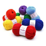 Lã Mollet Círculo 100g Cada Kit 10 Novelos Escolha As Cores