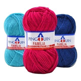 Lã Pingouin Família 40g Kit C 6 Novelos Agulha Crochê