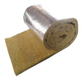 Lã Rocha Isolamento Acústica Térmico 60x120cm Aluminizada