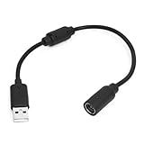 Labriciyon 1 Unidade USB Preto Breakaway Acessórios Adaptador De Cabo De PC Conversor Para Controle Xbox 360 Cabos Xbox 360