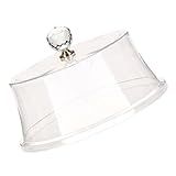 LABRIMP Tampa Transparente Para Alimentos Tampa Para Armazenamento De Alimentos Cúpula Para Exposição De Sobremesas Proteção Contra Respingos De Micro Ondas Placas Transparentes Para