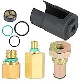 Labwork 6-0 Bomba De óleo De Alta Pressão Válvula IPR Ferramenta De Encaixe De Teste De Ar Adaptadores De Trilho De óleo Kit De Teste De Vazamento E Soquete De Válvula IPR Com Kit De Vedação De Substituição Para Motor Diesel Ford 6-0L Powerstroke