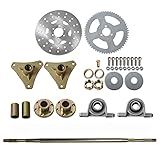 Labwork Kit De Eixo Go Kart De 73 66 Cm 29 Bloco De Almofada Roda Dentada Disco De Freio E Cubo De Substituição Para Go Kart Drift Trike ATV Quad
