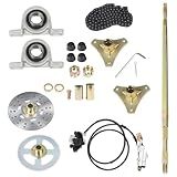 Labwork Kit De Eixo Traseiro Com Conjunto De Freio E Substituição De Corrente Para Drift Trike Go Kart 50cc 70cc 90cc Quadriciclos 740 Mm