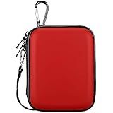 Lacdo Estojo De Transporte De Disco Rígido Para Seagate Portable Game Drive PS4 Xbox One Touch Expansion Backup Plus Slim 1 2 3 4 5TB Disco Rígido Externo Portátil HDD Bolsa De Viagem Vermelho