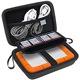 Lacdo Estojo De Transporte Do Disco Rígido Para LaCie Rugged Rugged Mini Rugged Thunderbolt USB C Disco Rígido Externo LAC9000298 1 2 4 5TB EVA Saco De Viagem De Proteção à Prova De Choque Preto