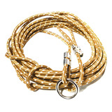 Laço Americano Corda Firme Rígida Boi Cavalo Argola 10mt Dourado