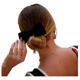 Laço De Cabelo Clara Veludo Alemão Preto Piuka