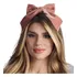 Laço De Cabelo Nat Veludo Alemão Rose Piuka Cor Rosa