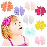 Laço Lacinho Para Cabelo Infantil Bico De Pato Menina Presilha Jacaré Catavento Gorgorão Princesa Festa Cores Variadas Penteado Kit 8 Unidades