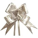 Laco Pronto Make 11Mmx20 5Cm Prata Com Fio Prata Pacote Com 200 Unidades