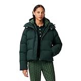 Lacoste Jaqueta Feminina Acolchoada Com Capuz Sinople 10