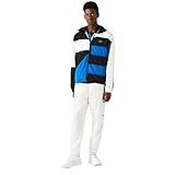 Lacoste Jaqueta Masculina Com Efeito Patchwork Preto Azul Marinho Grande