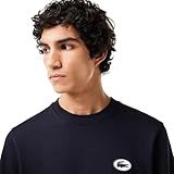 Lacoste Suéter Masculino De Modelagem Clássica Com Texto Grande Na Frente Abysm 4G