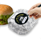 Lacre De Segurança 4food Print Para Delivery Hamburguer Formato Redondo 57cm Rolo Com 300 Etiquetas Autoadesivas