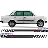 Lada Laika Adesivos Lateral