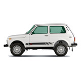 Lada Niva Pantanal 4x4 Adesivos Faixas Lateral