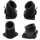 Laffoonparts 4 Peças XVZ1300 Carburador Admissão Coletor Botas Para Yamaha Royal Star 1300 Tour Classic 1996 2001 XVZ13A Kit De Junta De Bota De Carburador De Motocicleta Substitui