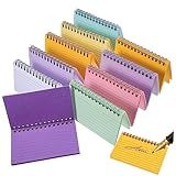 LALAFINA 10 Pcs Livro Bloco De Anotações Caderno De Bolso Fichas Com Fio Bloco De Notas De Bolso Cadernos Cartões De índice Caderno Pequeno Cartões De Revisão Mini Memorando