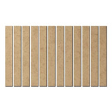 Lambri De Madeira Mdf Cru Espessura 6mm Kit Com 70 Peças