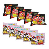 Lamen Coreano Hot Chicken Ramen Carbonara Kit 2 Sabores 5x