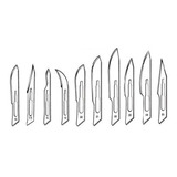 Lamina Bisturi Advantive Número 22 Podologia Kit Com 100