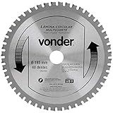 Lamina Circular Multicorte 185Mm X 48 Dentes Ideal Para Serras 4675185048 Vonder