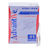 Lâmina De Bisturi N 11 Aço Carbono C 100 Un Advantive