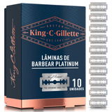 Lâminas De Barbear King C  Gillette Duplo Fio 10un