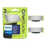 Lâminas Refil Philips Oneblade Barbeador Pacote 2 Unidades