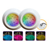 Lâmpada 2 Leds Rgb Superleds Iluminaria Piscina Alvenaria