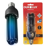 Lâmpada Compacta 3u 20w 127v E27 Luz Negra Neon Blb