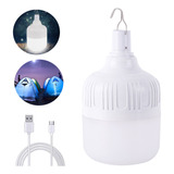 Lâmpada De Emergência 60w Led Usb Recarregavel Bivolt