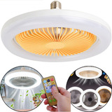 Lâmpada De Teto Com Ventilador Oscilante 30w Com Controle