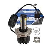 LAMPADA EM LED P-MOTO - FAROL - H4 -40W- 3 LEDS COM 4-400 LUMENS - CORRENTE CONTINUA-ALTERNADA -COM REATOR- - LED LARANJA - 6-000 A 6-500K