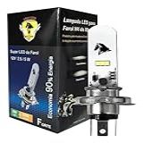 Lâmpada Farol Led H4 Stallion Cavalinho Moto Xre 300 Cg Fan Titan 125 150 160 8000K