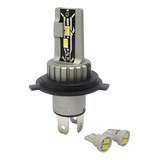Lâmpada Farol Moto Super Led H4 3d 35w 6000k Efeito Xenon