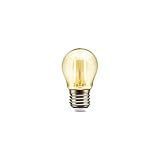 Lâmpada Filamento LED G45 2W 2200K Elgin Bivolt Ambar Luz Amarela Quente Vintage Retrô Decoração