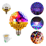 Lâmpada Giratória Colorida Rgb Efeito Globo Bola Festa Led